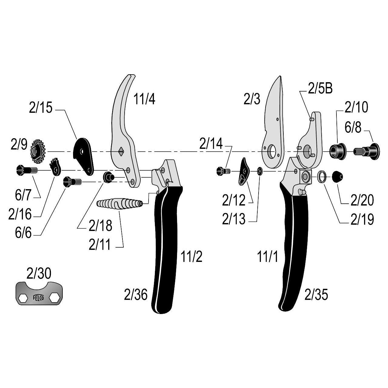 Felco 11 Bypass Pruner Classic New Generation F11