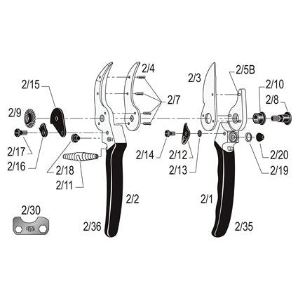 Felco 2 Bypass Pruner Classic Model F2