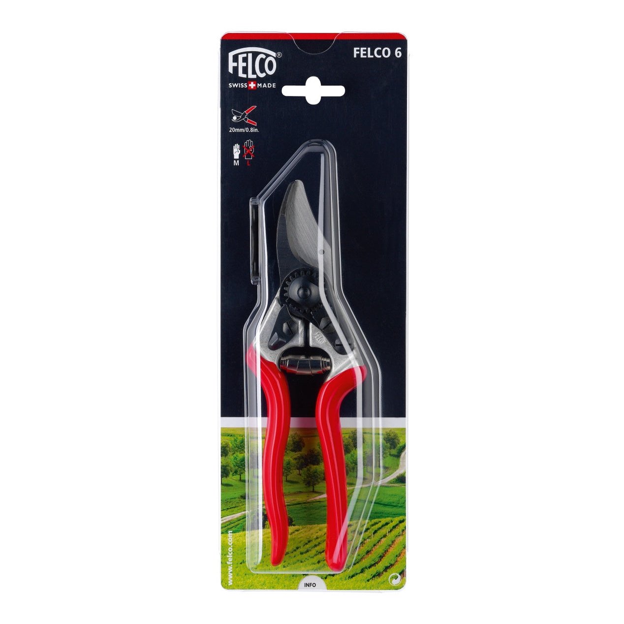 Felco 6 Ergonomic Compact Bypass Pruner F6