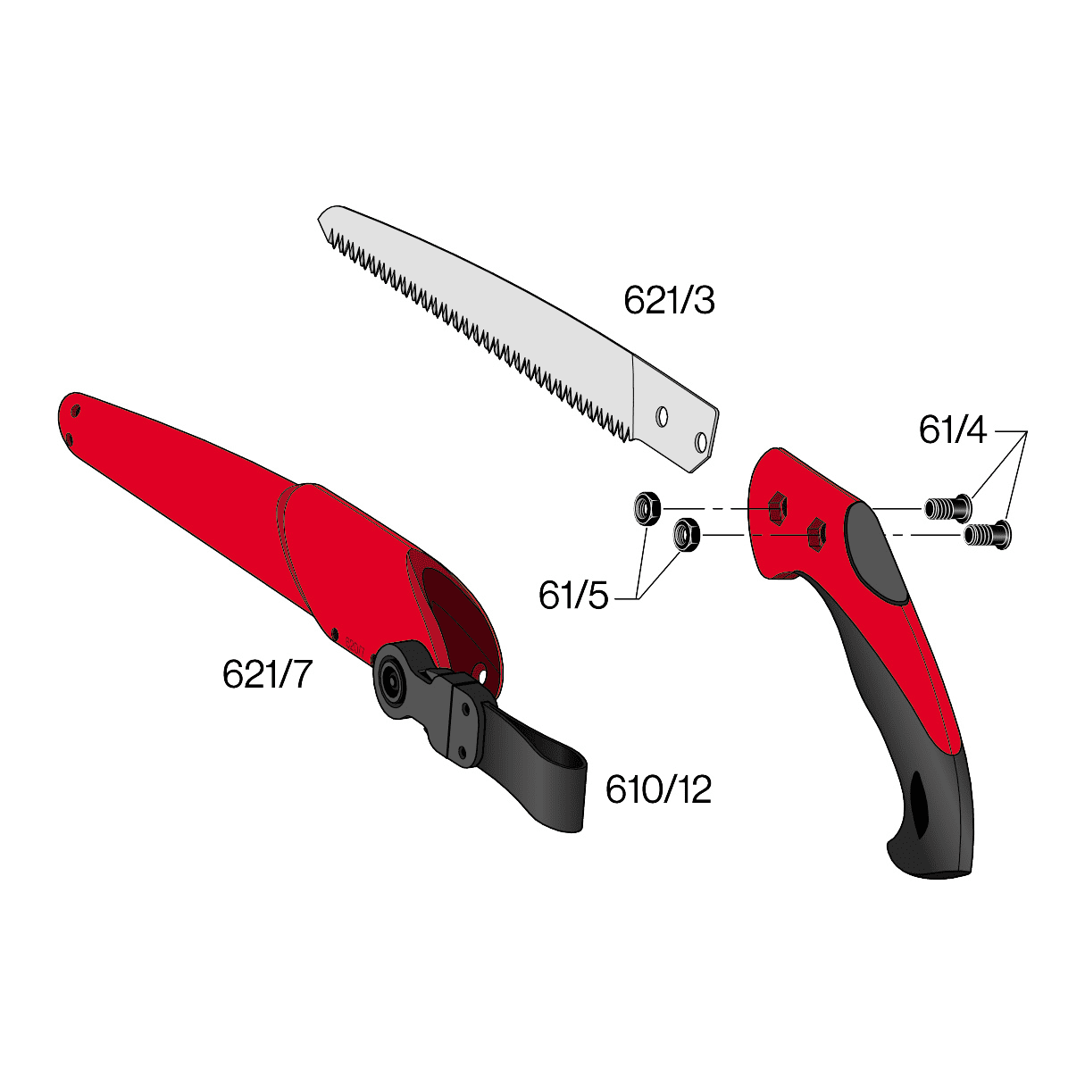 Felco 621 Pull Stroke Pruning Saw 9 inch F-621