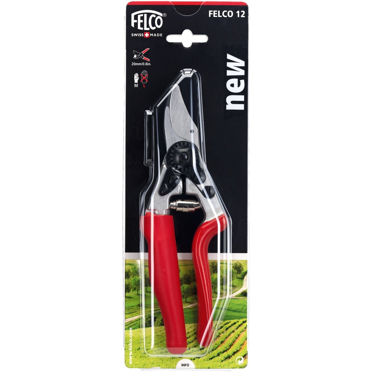 Felco 12 Rotating Handle Compact Bypass Pruner F12