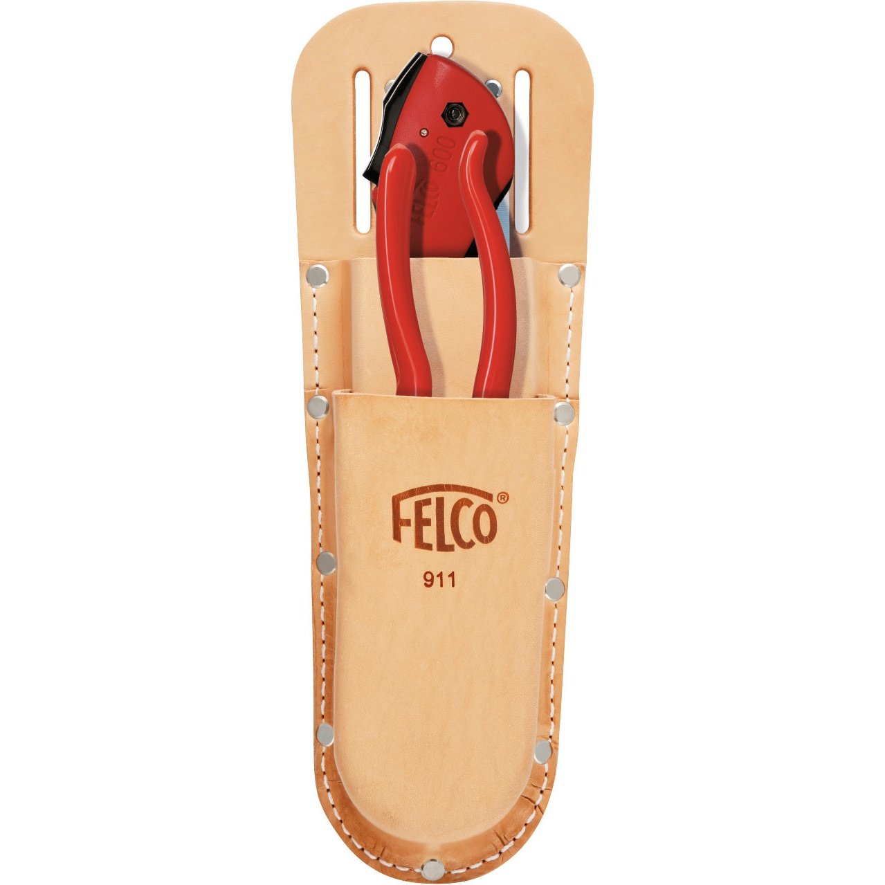 Felco 911 Double Leather Holster W-Belt loop & Clip